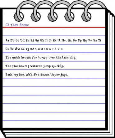 CK Teen Scene Regular animated font preview CK Teen Scene Regular animated font preview