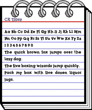 CK Tipsy Regular animated font preview CK Tipsy Regular animated font preview