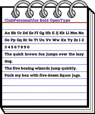 Clab Personal Use Bold animated font preview Clab Personal Use Bold animated font preview