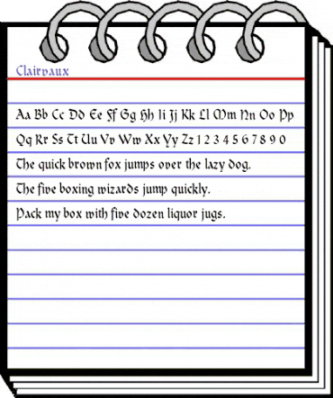 Clairvaux Roman animated font preview Clairvaux Roman animated font preview