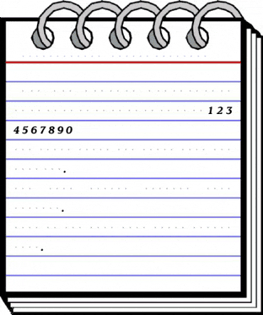 ClaremontBoldItalTab Regular animated font preview