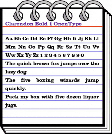 Clarendon-Bold Regular animated font preview Clarendon-Bold Regular animated font preview