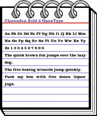 Clarendon Bold animated font preview Clarendon Bold animated font preview
