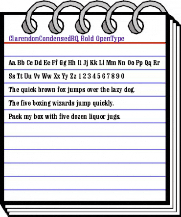 Clarendon BQ Regular animated font preview Clarendon BQ Regular animated font preview