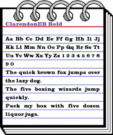 ClarendonEB Bold animated font preview ClarendonEB Bold animated font preview