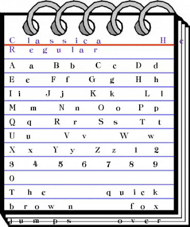 Classica-Heavy Regular animated font preview Classica-Heavy Regular animated font preview