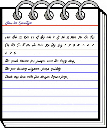 Clauster Regular animated font preview Clauster Regular animated font preview