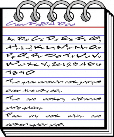 ClearFall54 Bold animated font preview