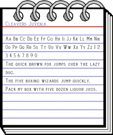 Cleaver's_Juvenia Normal animated font preview