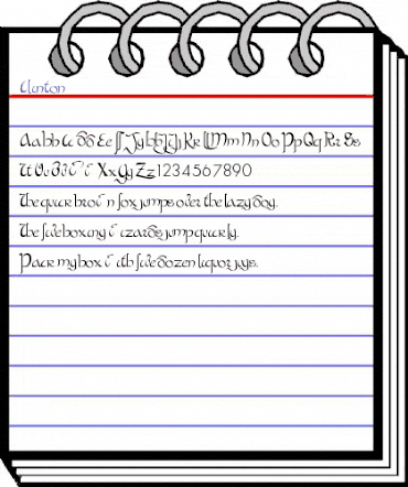 Clinton Regular animated font preview