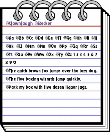 Clownlaugh Becker Normal animated font preview Clownlaugh Becker Normal animated font preview