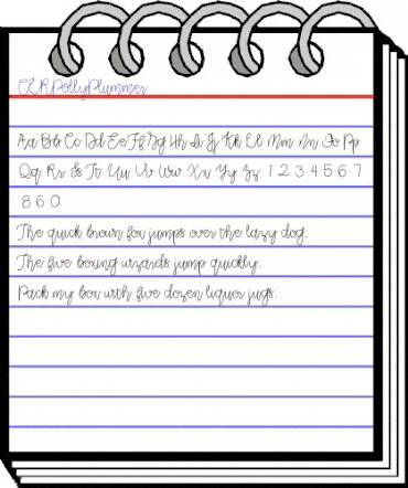 CLRPollyPlummer Medium animated font preview