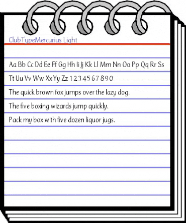 ClubTypeMercurius-Light Light animated font preview ClubTypeMercurius-Light Light animated font preview