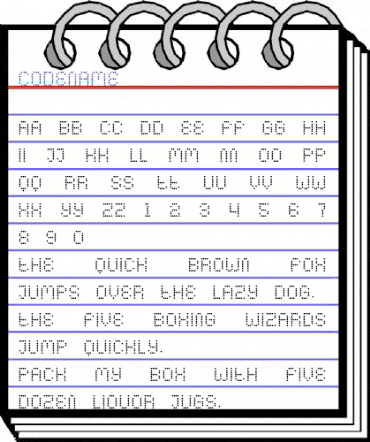 Codename Regular animated font preview