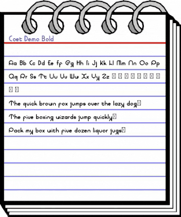 Coet Demo Bold animated font preview