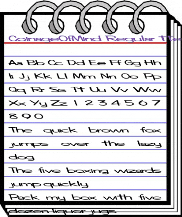 CoinageOfMind Regular animated font preview CoinageOfMind Regular animated font preview