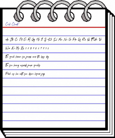 Cold Climate Regular animated font preview