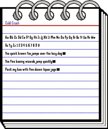 Cold Crush - Demo Regular animated font preview