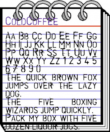 ColdCoffee Regular animated font preview