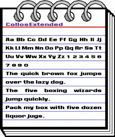 Collos Regular animated font preview