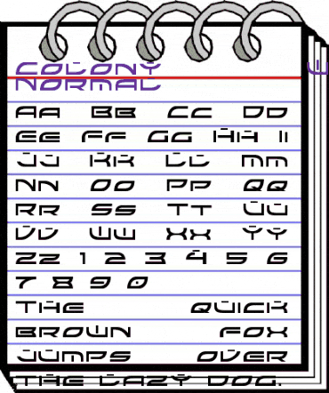 Colony Wars Normal animated font preview