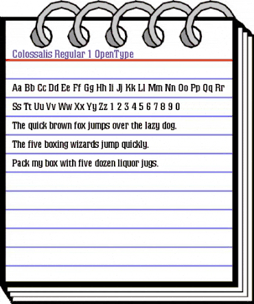 Colossalis Regular animated font preview Colossalis Regular animated font preview