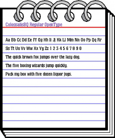 Colossalis BQ Regular animated font preview Colossalis BQ Regular animated font preview