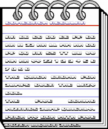 Comeback Regular animated font preview