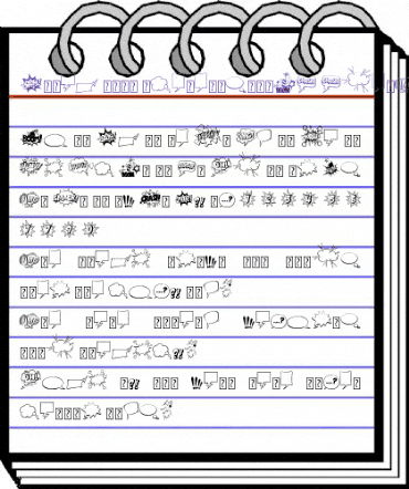 Comic Boom Elements_DEMO Regular animated font preview