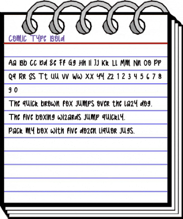 Comic Type Bold Bold animated font preview