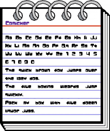 Comicker Regular animated font preview Comicker Regular animated font preview