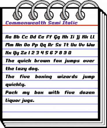 Commonwealth Semi-Italic Semi-Italic animated font preview Commonwealth Semi-Italic Semi-Italic animated font preview