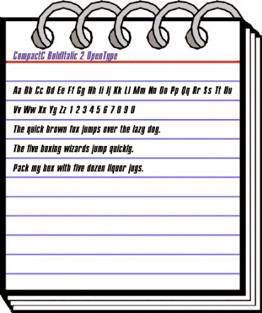 CompactC Bold Italic animated font preview