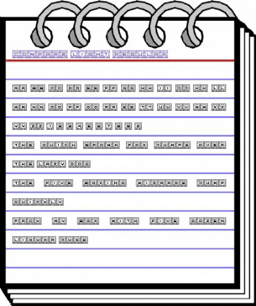 Compare Light Regular animated font preview