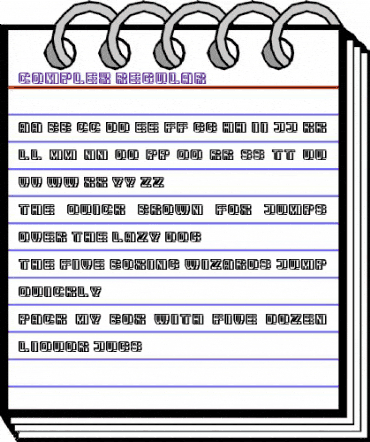 Complex Regular animated font preview