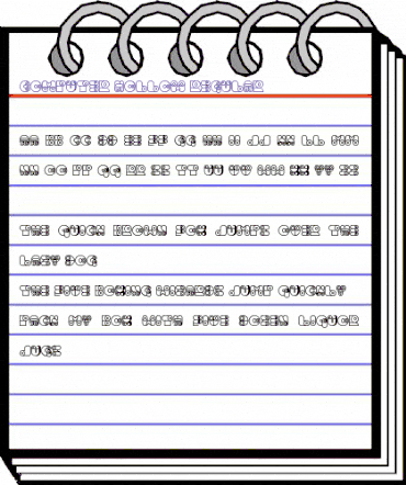 Computer Hollow Regular animated font preview Computer Hollow Regular animated font preview