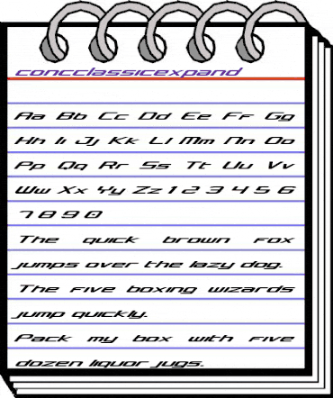 Concielian Classic Expanded Expanded animated font preview Concielian Classic Expanded Expanded animated font preview