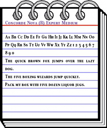 Concorde Nova Expert BQ Medium animated font preview