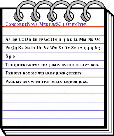 Concorde Nova Medium with Small Caps animated font preview Concorde Nova Medium with Small Caps animated font preview
