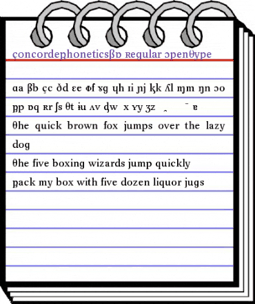 Concorde Phonetics BQ Regular animated font preview