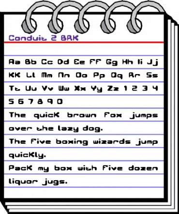 Conduit 2 BRK Regular animated font preview