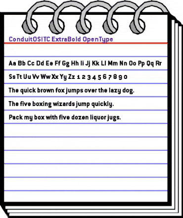 ConduitOSITC ExtraBold animated font preview