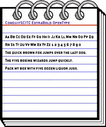 ConduitSCITC ExtraBold animated font preview