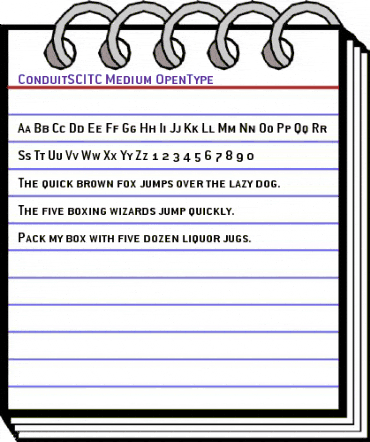 ConduitSCITC Medium animated font preview