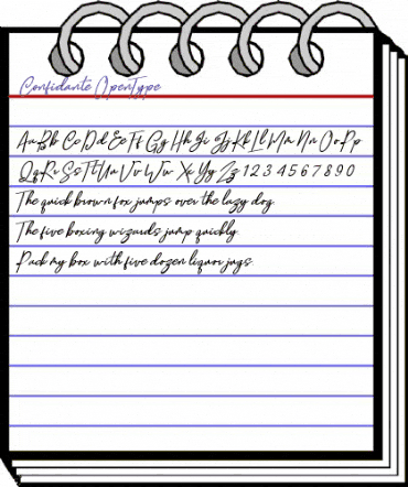Confidante Regular animated font preview