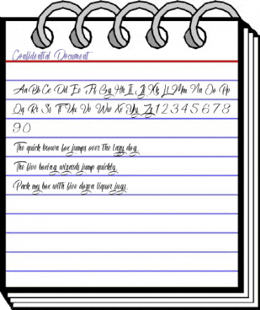 Confidential Document Regular animated font preview Confidential Document Regular animated font preview