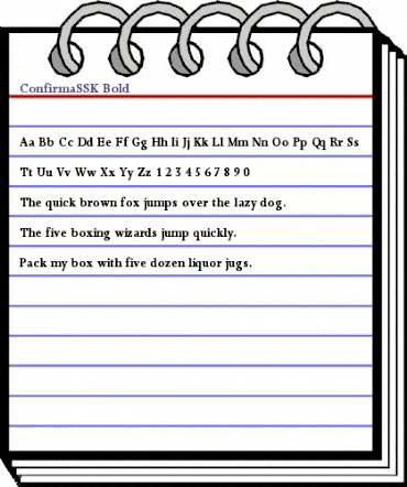 ConfirmaSSK Bold animated font preview ConfirmaSSK Bold animated font preview