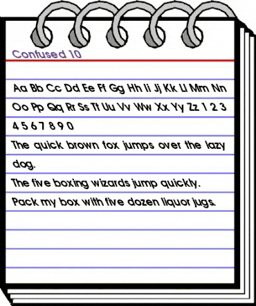Confused 10 Regular animated font preview Confused 10 Regular animated font preview