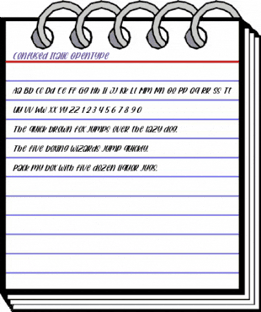 Confused Italic Regular animated font preview