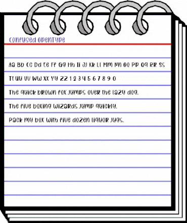 Confused Regular animated font preview